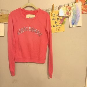 Abercrombie & Fitch Women's XS Bright Pink Sweatshirt